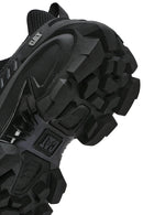 Caterpillar Erkek Siyah Intruder Max Kalın Tabanlı Bağcıklı Süet Deri Sneaker | Derimod