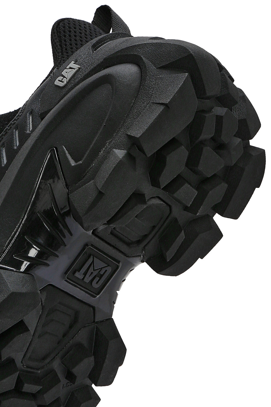 Caterpillar Erkek Siyah Intruder Max Kalın Tabanlı Bağcıklı Süet Deri Sneaker