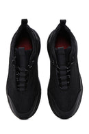 Men's Black Thick Soled Sneaker | Derimod