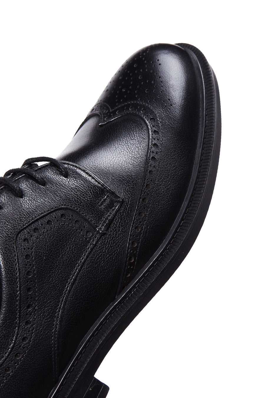 Men's Black Leather Casual Shoes