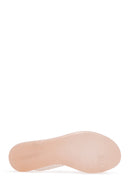 Women's Beige Transparent Jelly Flat Sandals | Derimod
