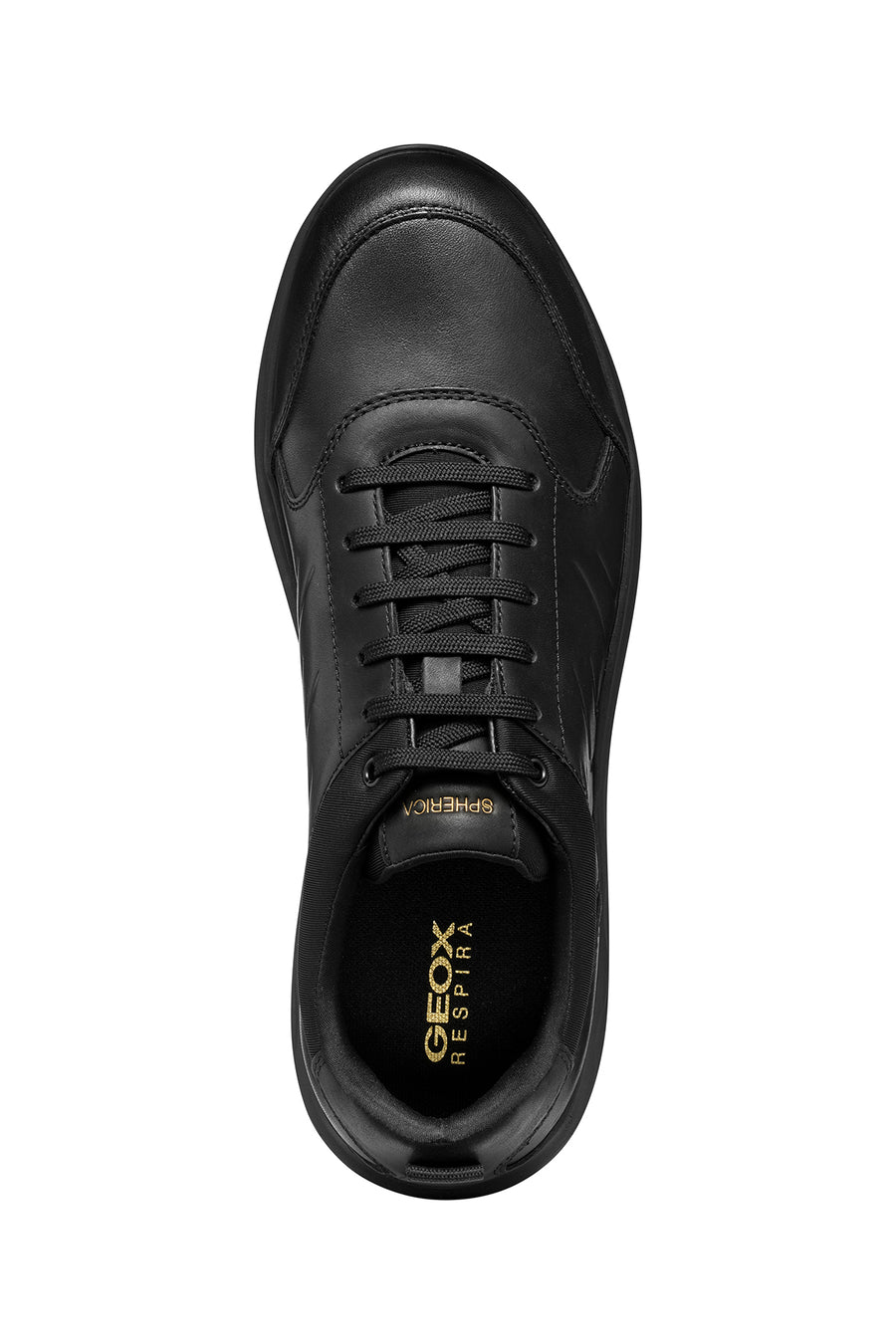 Geox Erkek Siyah Spherica Bağcıklı Deri Sneaker