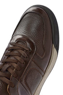 Men's Brown Lace-Up Leather Sneaker | Derimod