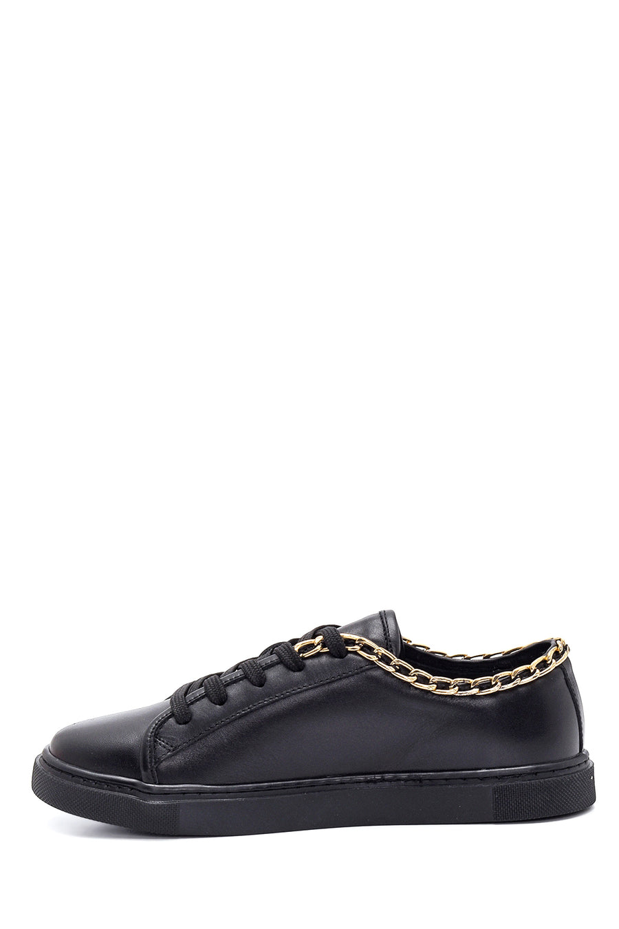 Kadın Deri Zincirli Sneaker
