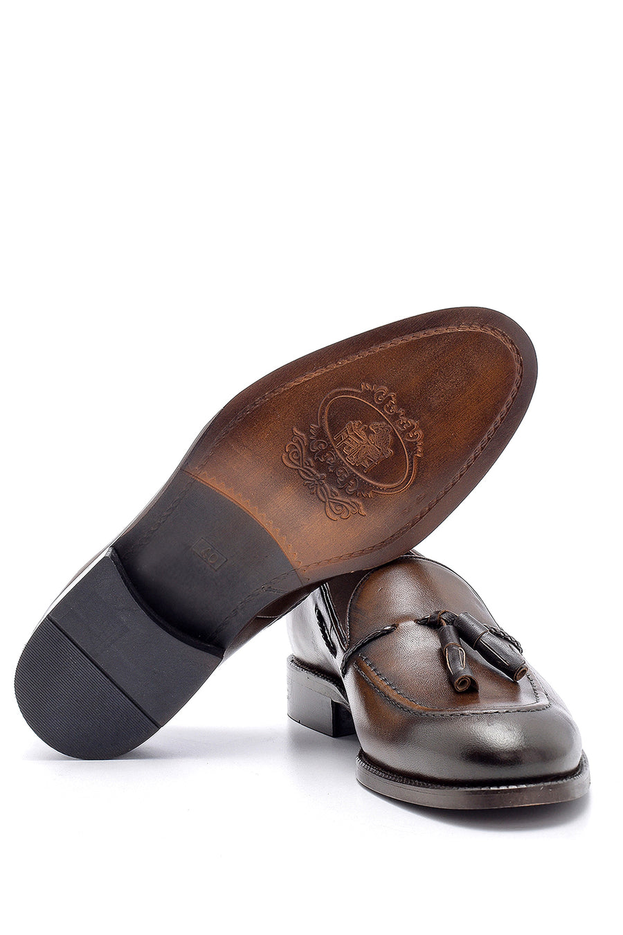 Erkek Deri Püskül Detaylı Loafer