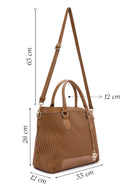 Women's Brown Long Strap Printed Handbag | Derimod