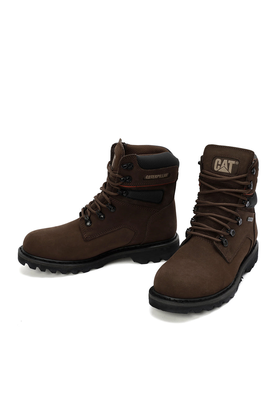 Caterpillar Men's Brown Edina Wp Waterproof Leather Boots