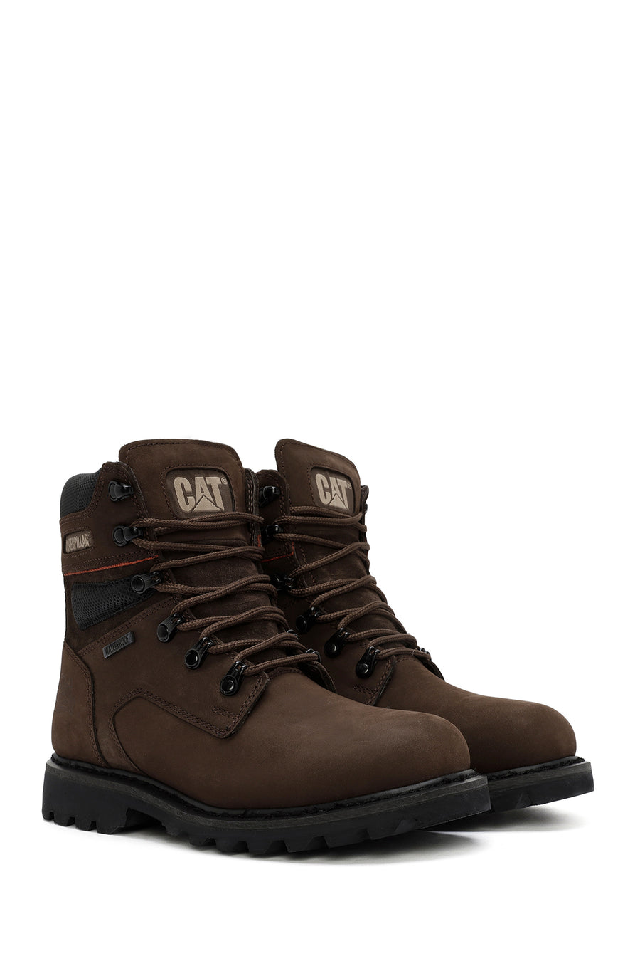 Caterpillar Men's Brown Edina Wp Waterproof Leather Boots