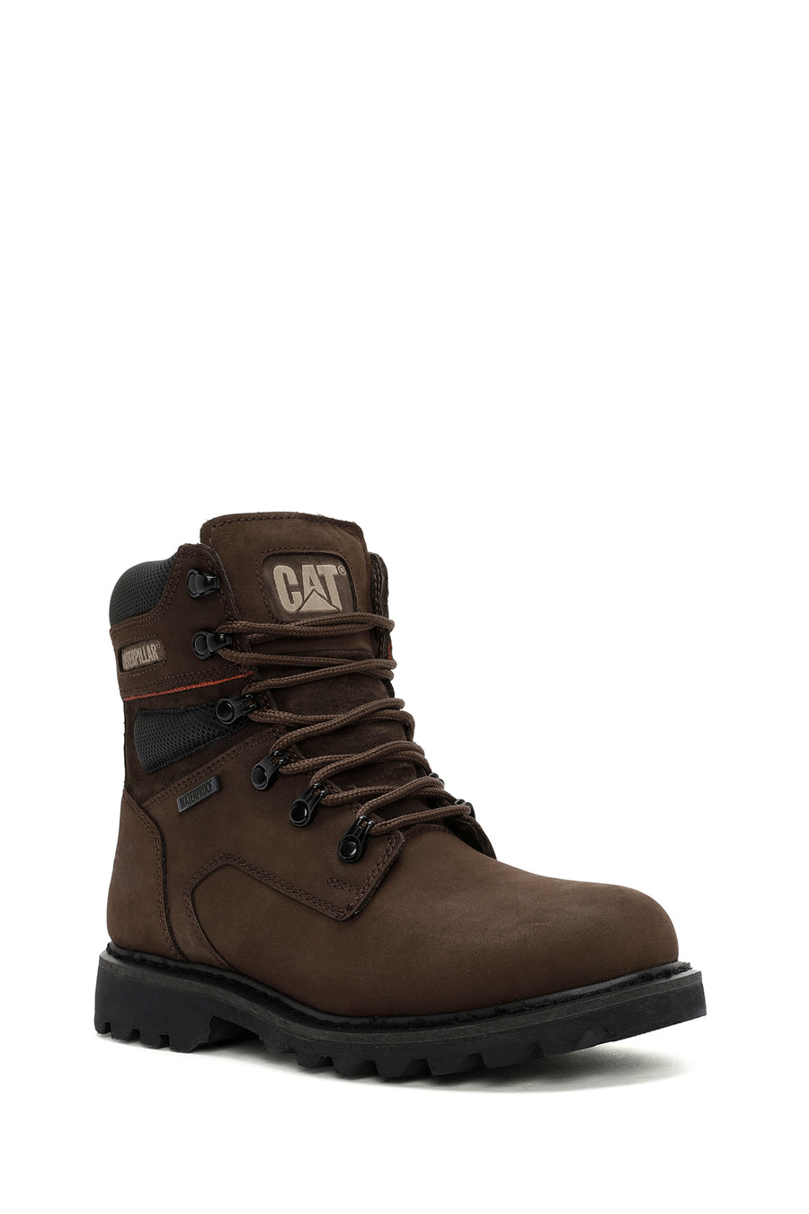 Caterpillar Men's Brown Edina Wp Waterproof Leather Boots