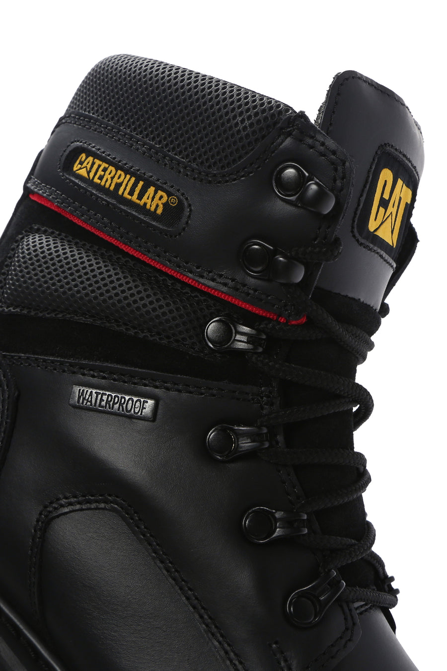 Caterpillar Men's Black Edina WP Waterproof Leather Boots