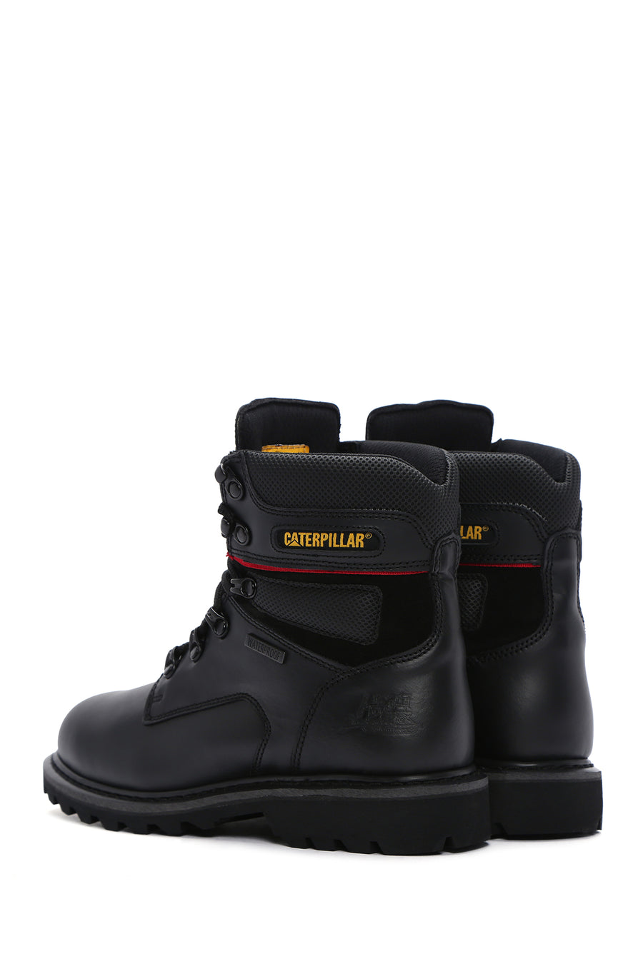 Caterpillar Men's Black Edina WP Waterproof Leather Boots