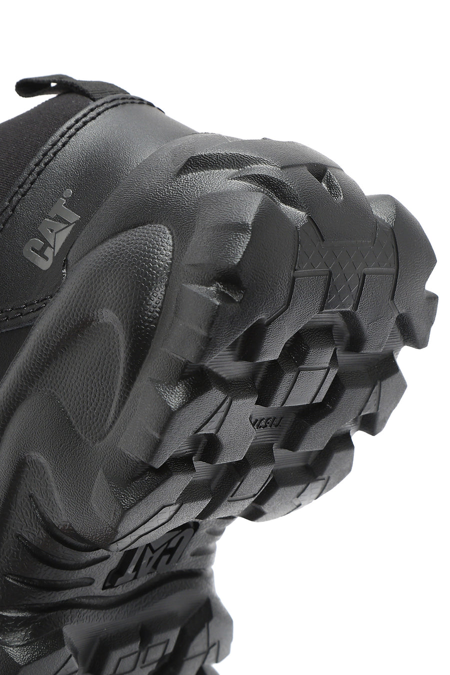 Caterpillar Erkek Siyah Intruder Essential Bağcıklı Kalın Tabanlı Deri Sneaker