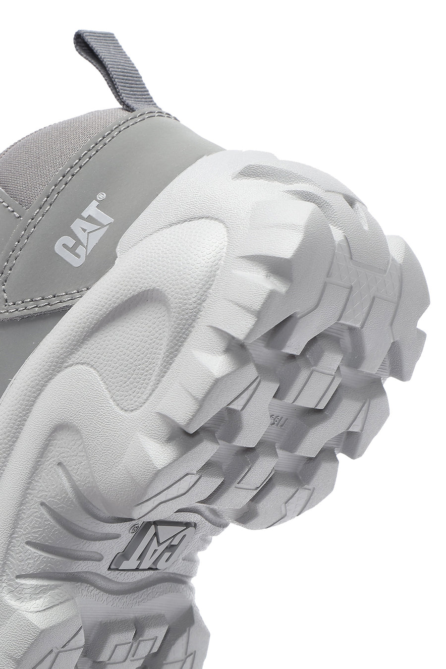 Caterpillar Erkek Gri Intruder Essential Bağcıklı Kalın Tabanlı Deri Sneaker
