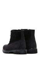 Caterpillar Women's Black Vermont Fur Nubuck Leather Boots | Derimod