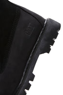 Caterpillar Women's Black Vermont Fur Nubuck Leather Boots | Derimod