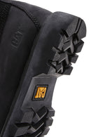 Caterpillar Women's Black Vermont Fur Nubuck Leather Boots | Derimod