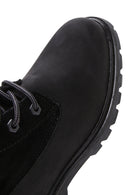 Caterpillar Women's Black Vermont Fur Nubuck Leather Boots | Derimod