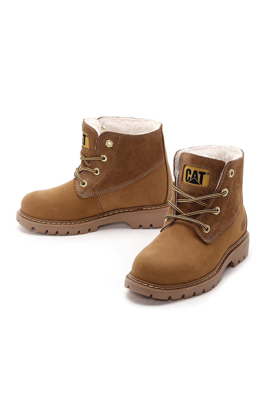 Caterpillar Kadın Camel Vermont Fur Nubuk Deri Bot