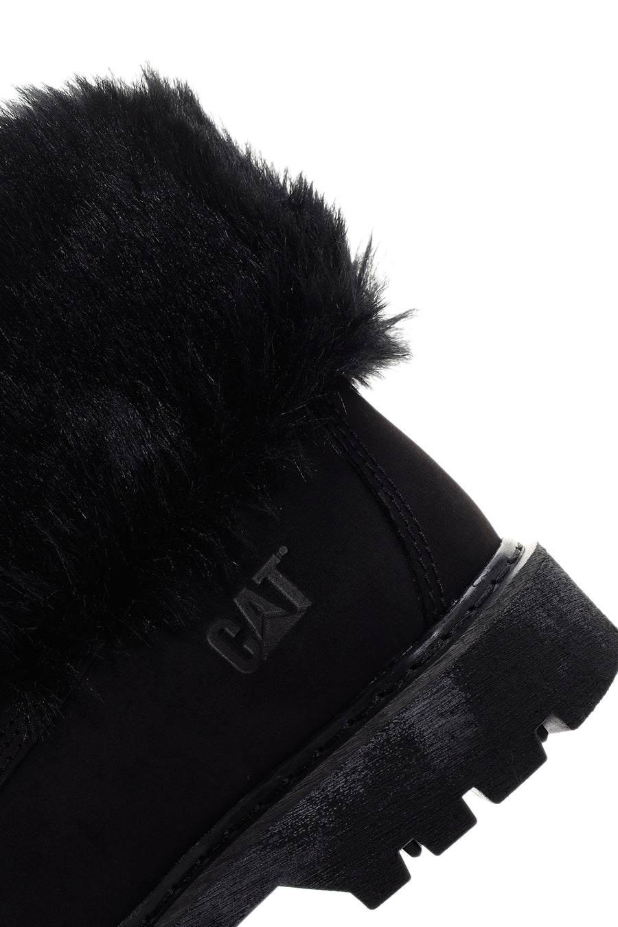 Caterpillar Kadın Siyah Utah Fur Nubuk Deri Bağcıklı Bot