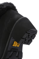 Caterpillar Kadın Siyah Nikki Kalın Topuklu Nubuk Deri Postal Bot | Derimod