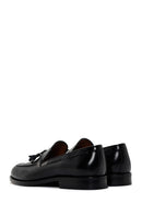 Men's Black Tasseled Leather Loafer | Derimod