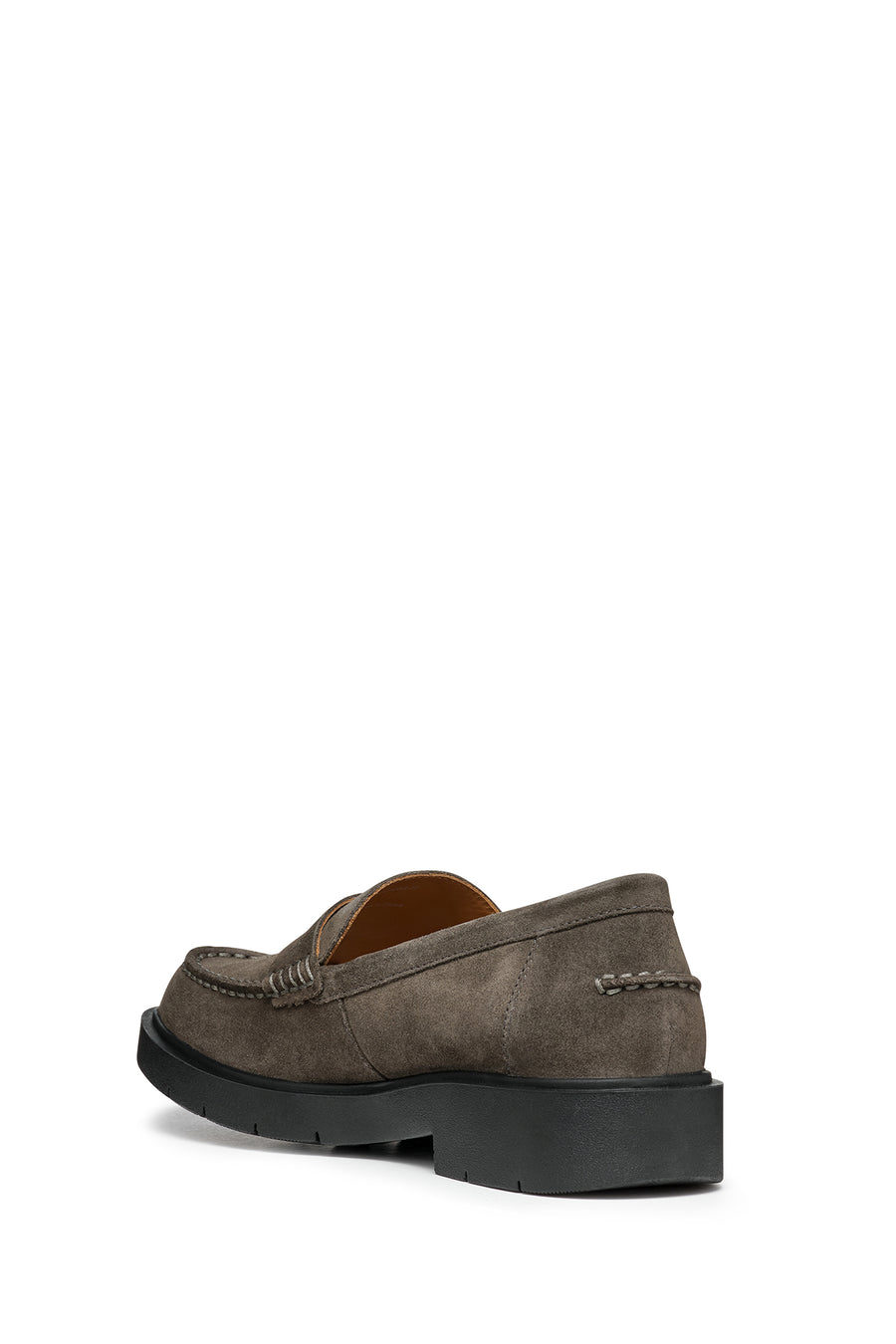 Geox Women's Gray Spherica EC1 Suede Leather Masculine Loafer