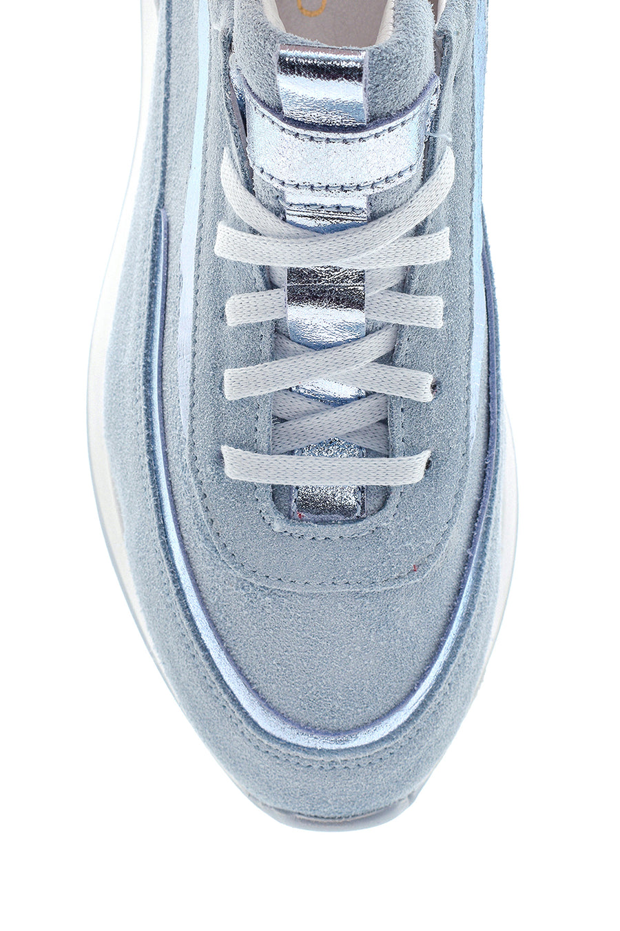 Women's Leather Suede High Sole Sneaker