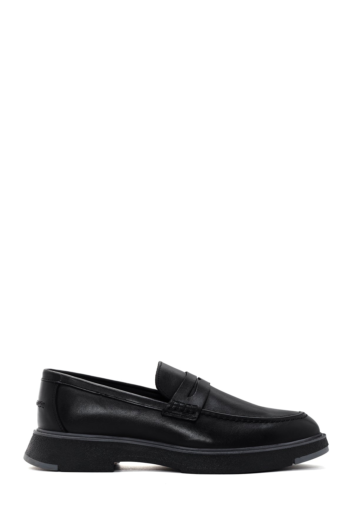 Men's Black Casual Leather Loafer 23WFD688618 | Derimod