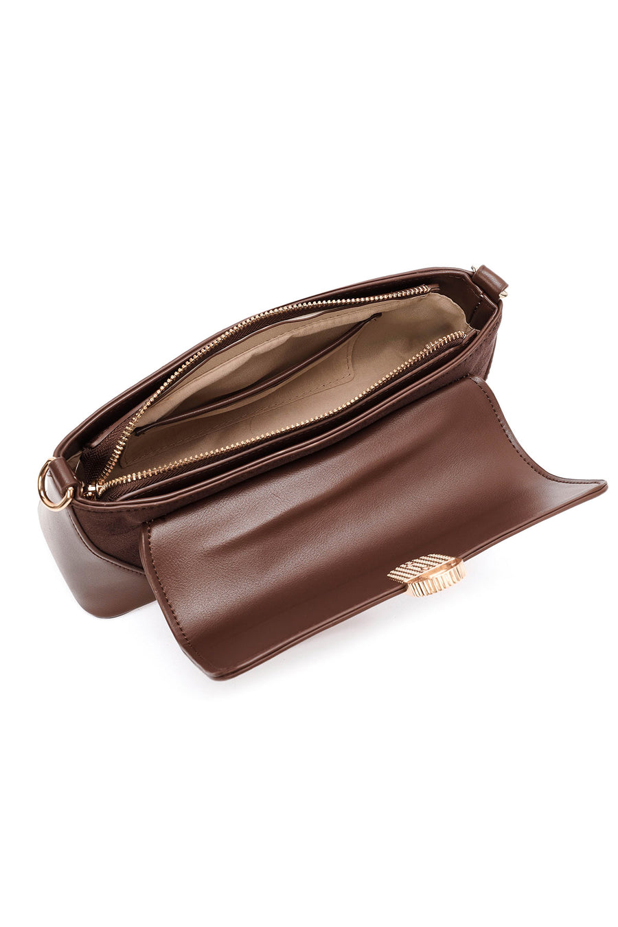 Women's Brown Long Strap Shoulder Bag
