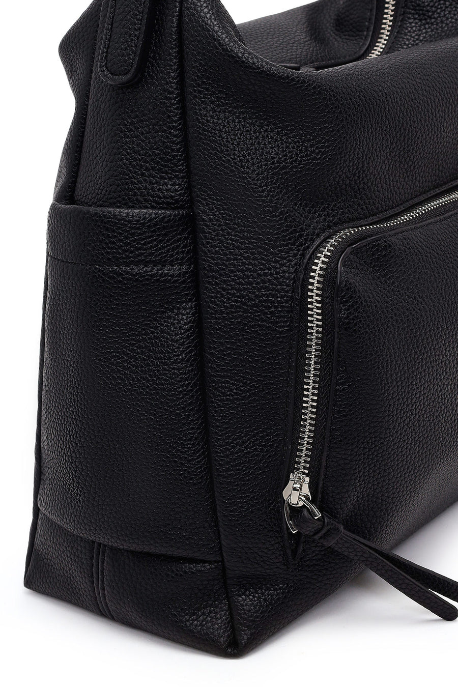 Woman Black Long-Strap Shoulder Bag