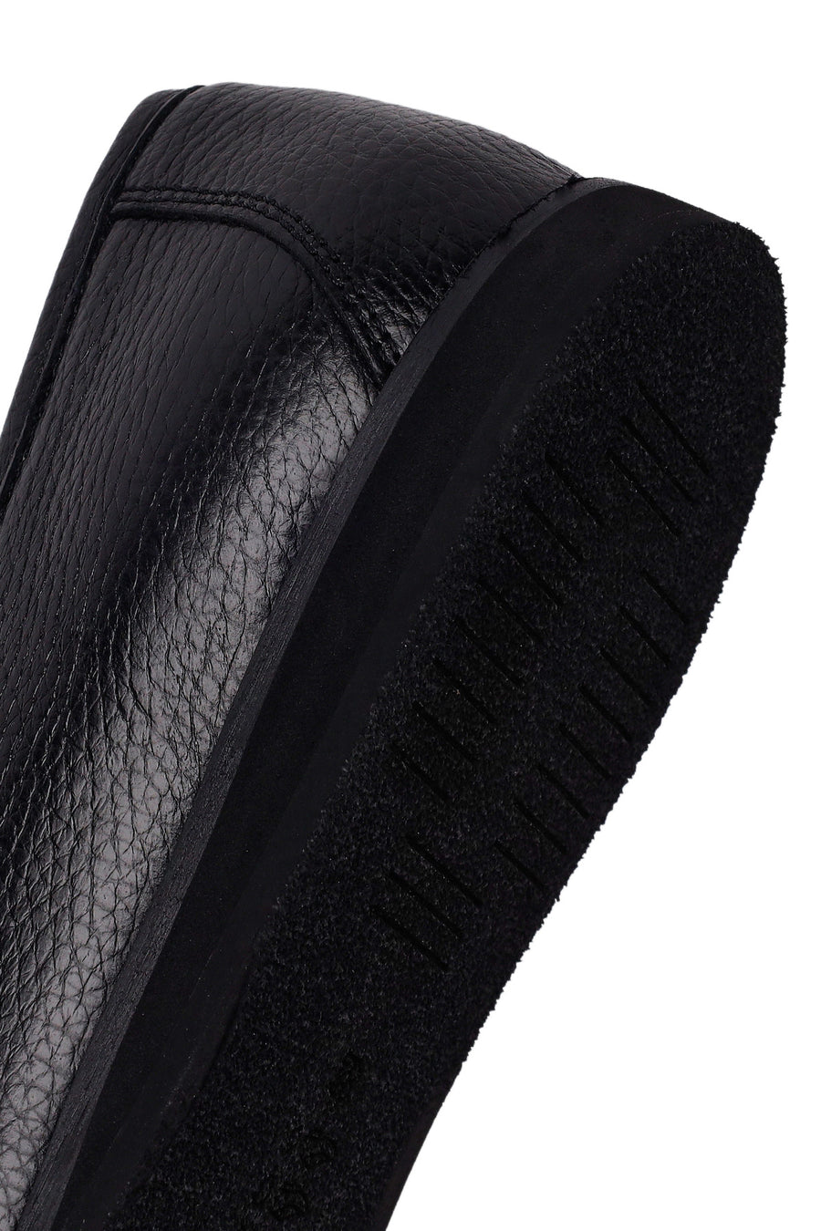 Male Black Leather Classic Loafer