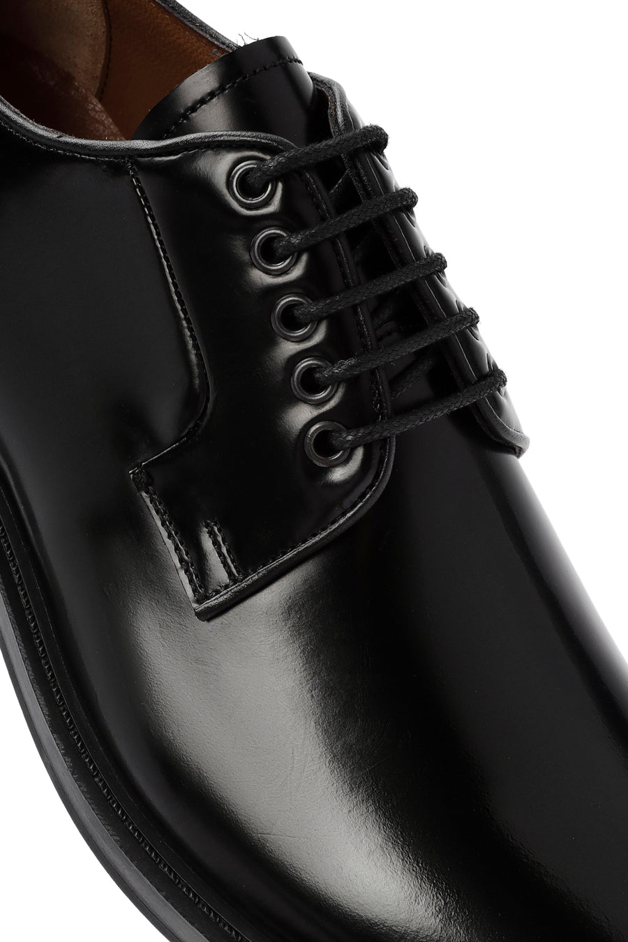 
Men's Black Lace-Up Leather Classic Shoes
