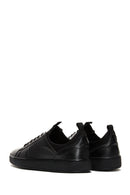 Men's Black Lace-up Leather Sneaker | Derimod