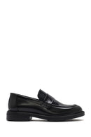 Men's Black Leather Casual Loafer | Derimod