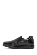 Women's Black Zipper Detailed Leather Comfort Shoes | Derimod