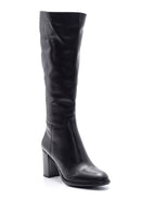 Women's Leather Heeled Boots | Derimod