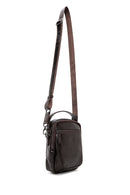 Men's Brown Leather Messenger Bag | Derimod