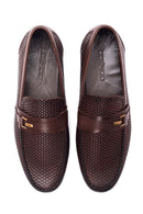Erkek Deri Baskılı Loafer | Derimod