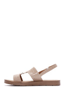 Women's Beige Ankle Strap Sandals | Derimod