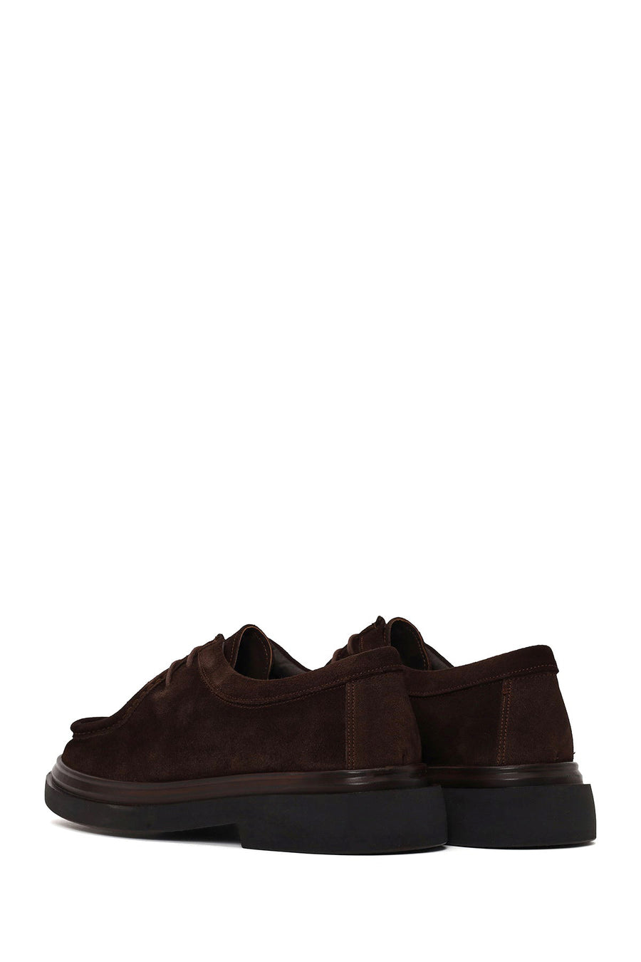 Male Brown Lace-up Suede Casual Shoes