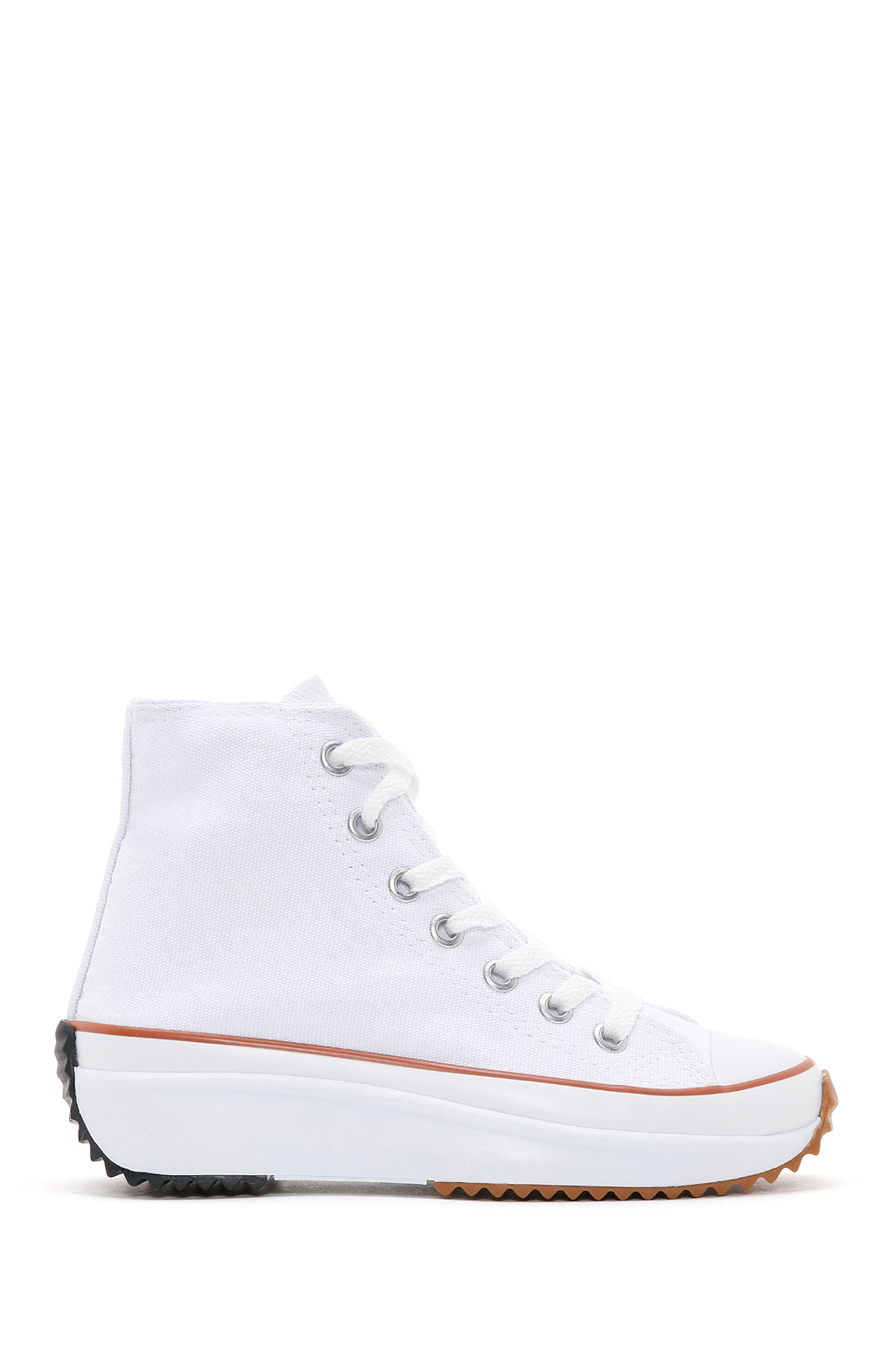 Kadın Beyaz Kalın Tabanlı Bilekli Sneaker