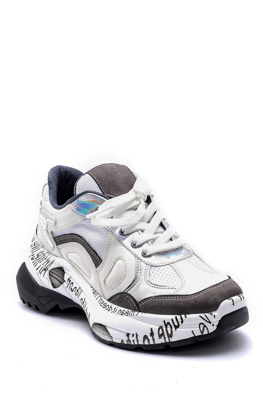 Women's Patterned Leather Sneaker