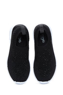 Kadın Siyah Taşlı Kumaş Sneaker | Derimod