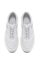 Men's White Leather Sneaker | Derimod