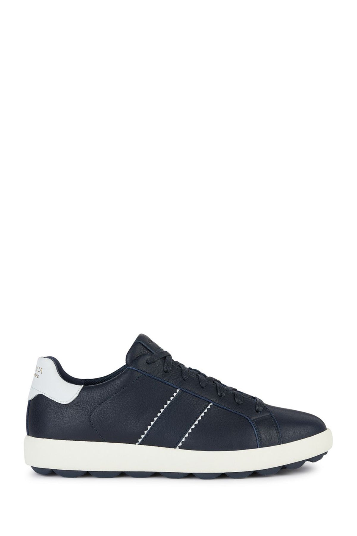 Geox Men's Navy Blue Spherica Vs Ec4 Lace-up Leather Sneaker U36FYC00046C4064 | Derimod