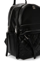 Women's Black Quilted Backpack | Derimod