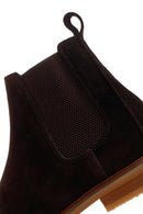 Men's Brown Suede Leather Chelsea Boots | Derimod