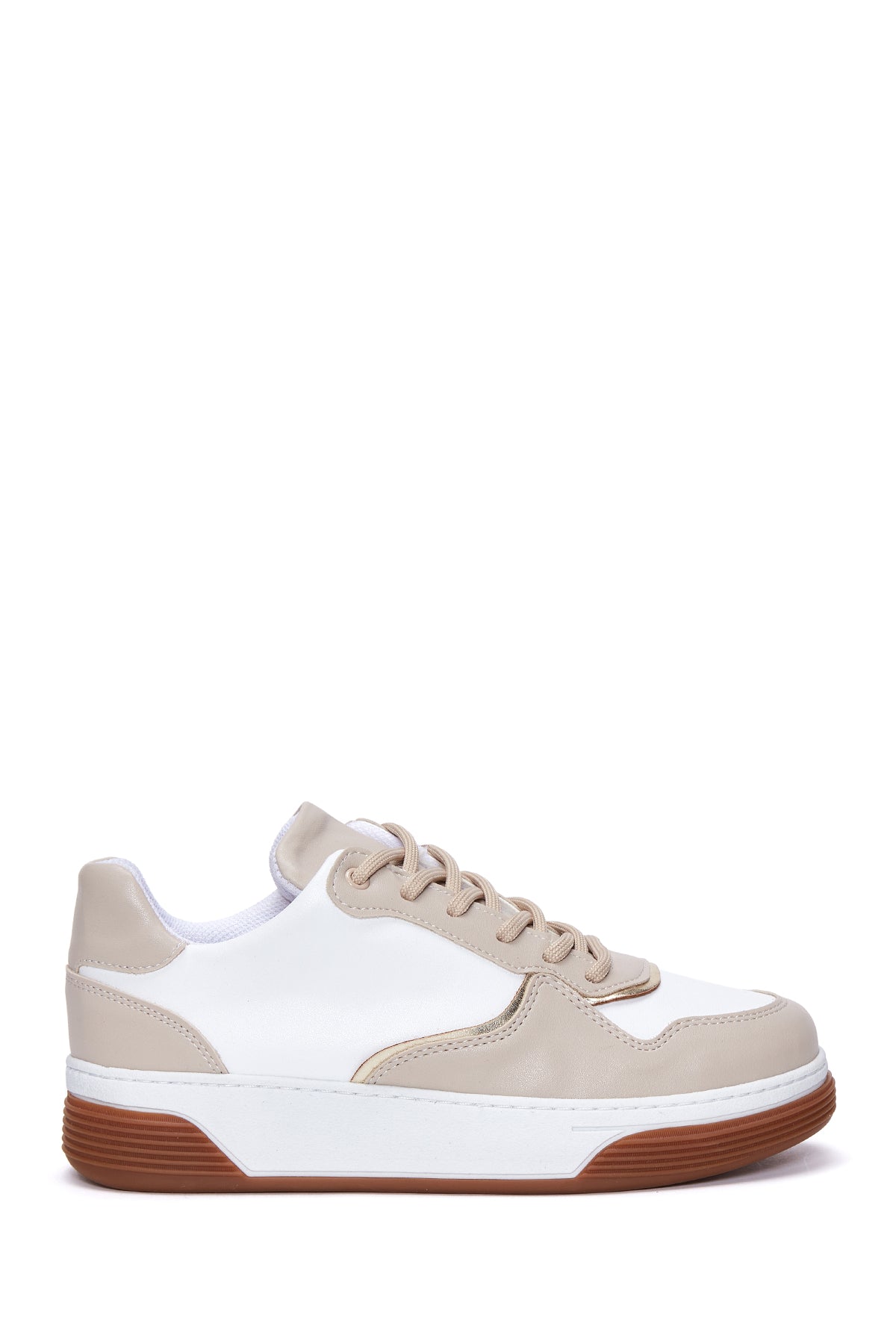 Women's Beige Thick Soled Sneaker 23WFE220118 | Derimod