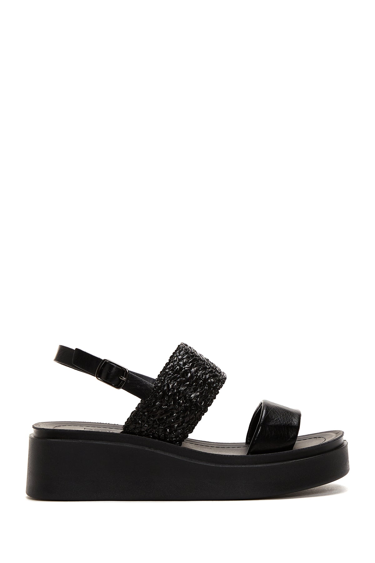 Women's Black Thick Soled Sandals 22SFE468814 | Derimod