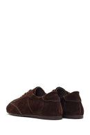 Women's Brown Lace-up Suede Leather Sneaker | Derimod